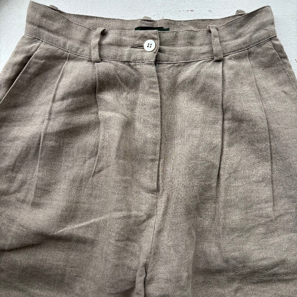 JCrew Linen Wide-leg Pants